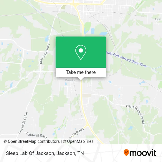Sleep Lab Of Jackson map