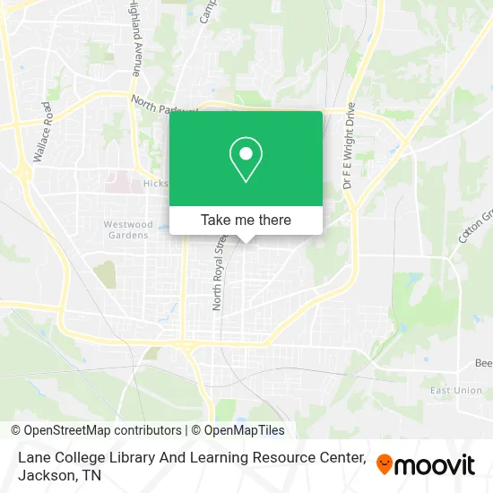 Lane College Library And Learning Resource Center map