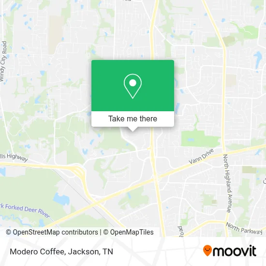 Modero Coffee map