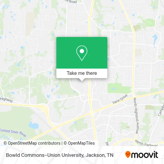 Bowld Commons--Union University map