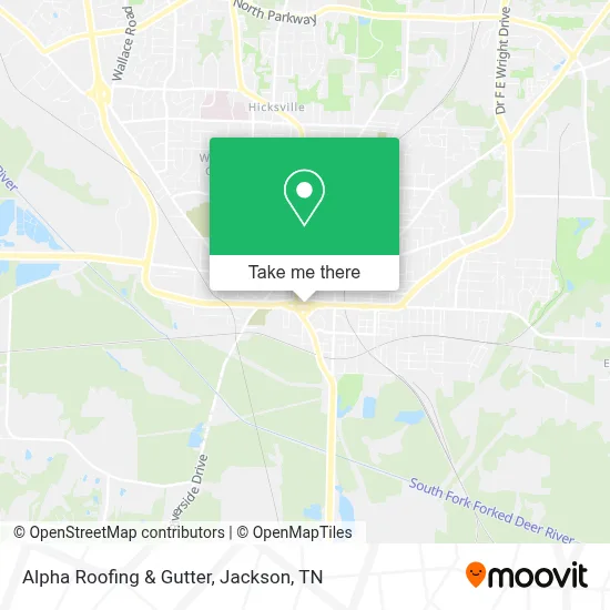 Alpha Roofing & Gutter map