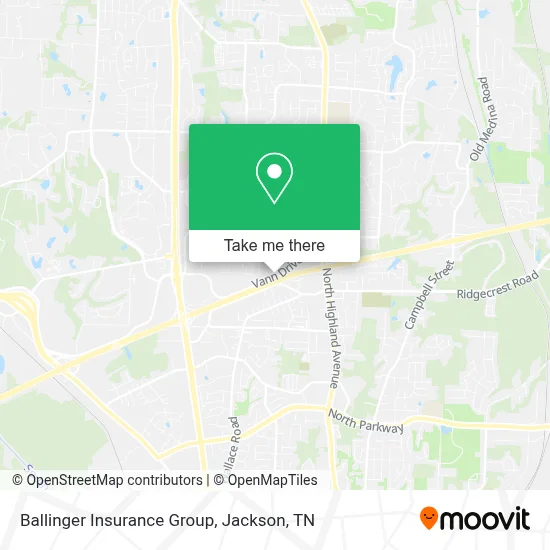 Ballinger Insurance Group map