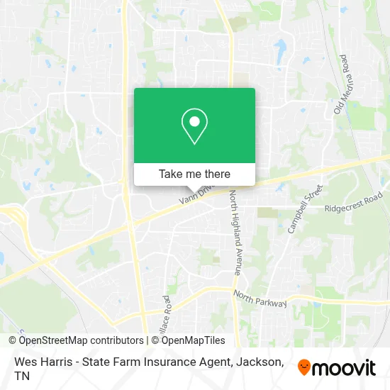 Wes Harris - State Farm Insurance Agent map