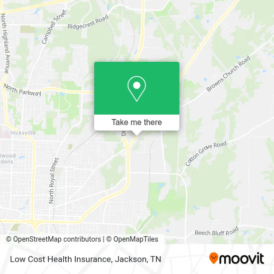 Low Cost Health Insurance map