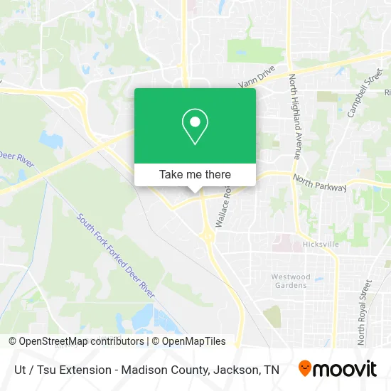 Ut / Tsu Extension - Madison County map