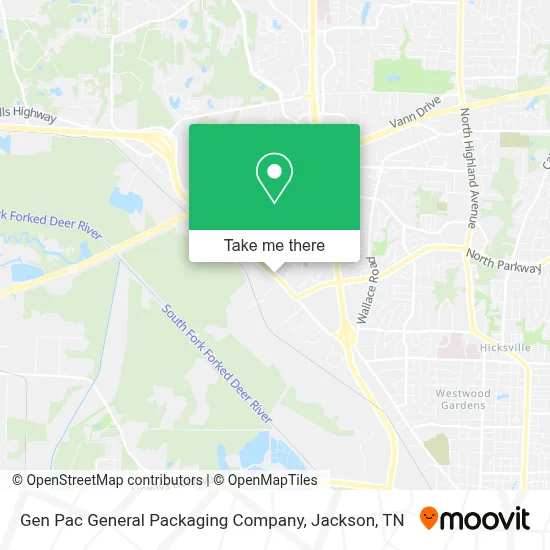 Gen Pac General Packaging Company map