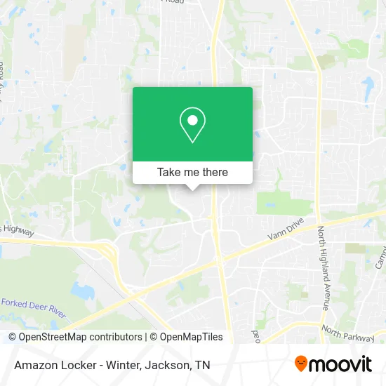 Amazon Locker - Winter map