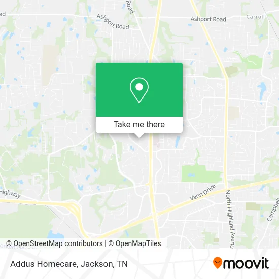 Addus Homecare map