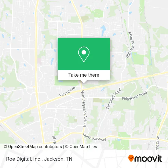 Roe Digital, Inc. map
