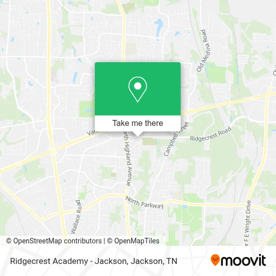 Ridgecrest Academy - Jackson map