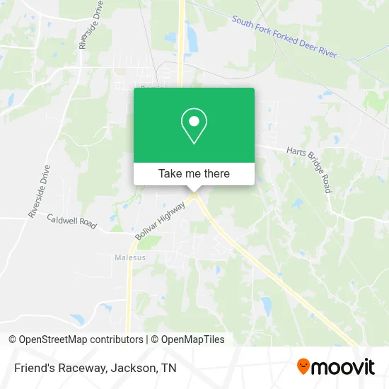 Friend's Raceway map