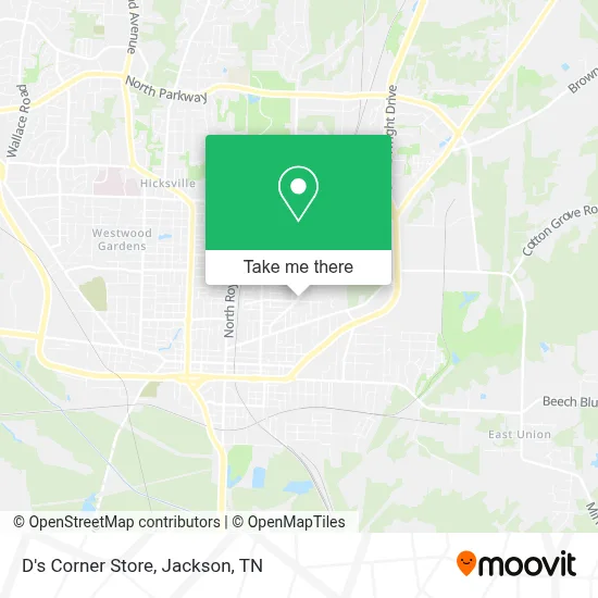 D's Corner Store map