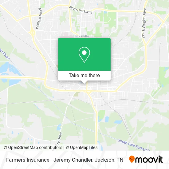Farmers Insurance - Jeremy Chandler map