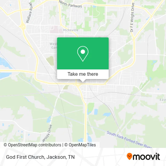 God First Church map