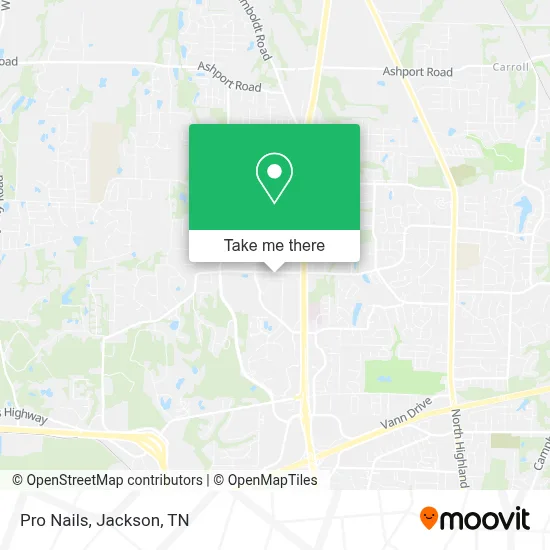 Pro Nails map