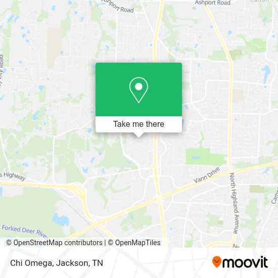 Chi Omega map