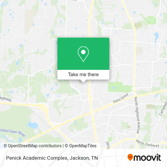 Penick Academic Complex map