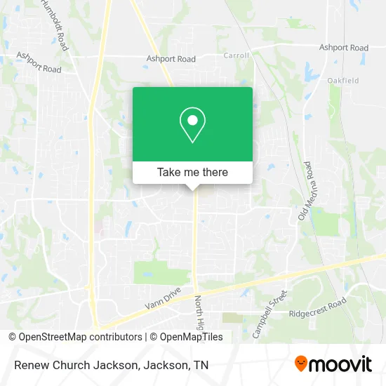 Renew Church Jackson map