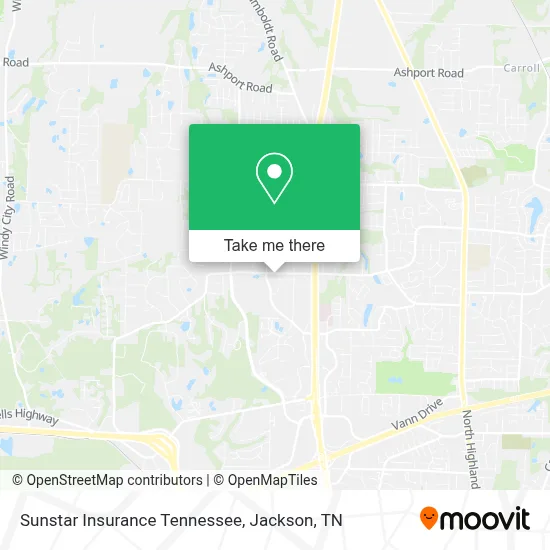 Sunstar Insurance Tennessee map