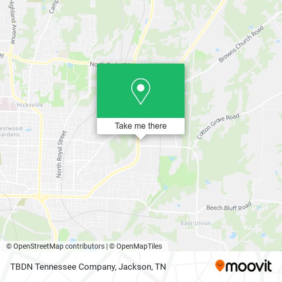 TBDN Tennessee Company map