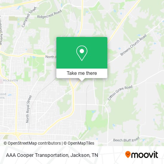 Mapa de AAA Cooper Transportation