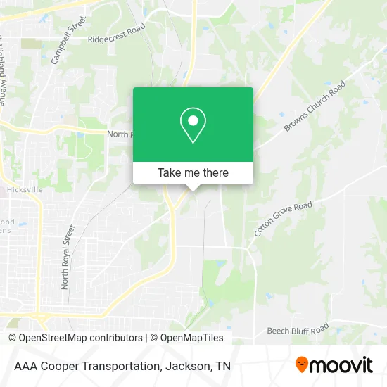 AAA Cooper Transportation map