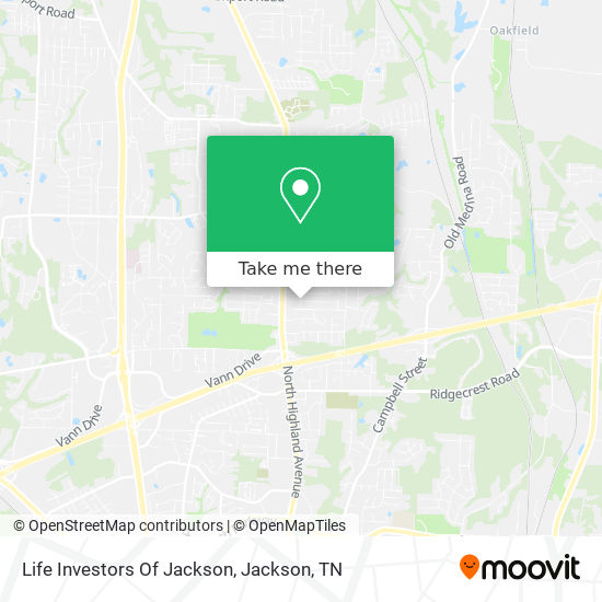 Life Investors Of Jackson map