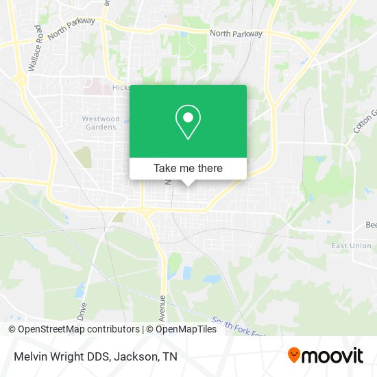 Melvin Wright DDS map