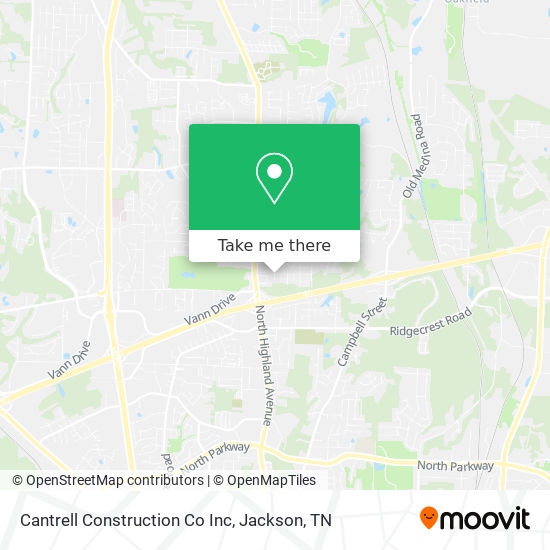 Cantrell Construction Co Inc map