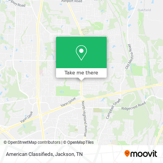 American Classifieds map