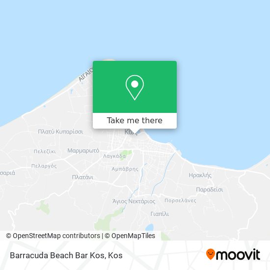 Barracuda Beach Bar Kos map