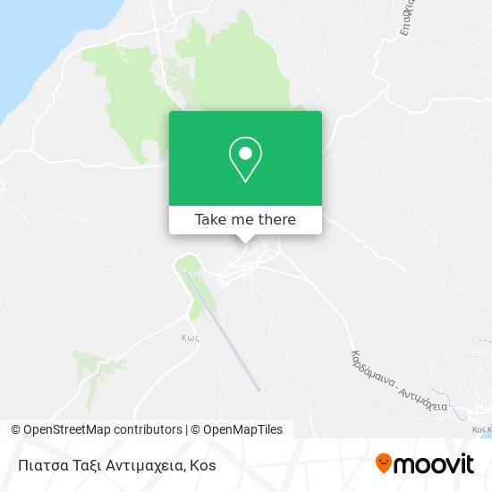 Πιατσα Ταξι Αντιμαχεια map