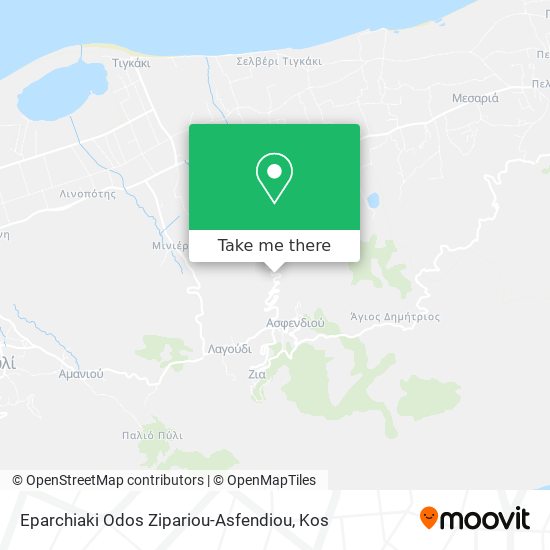Eparchiaki Odos Zipariou-Asfendiou map