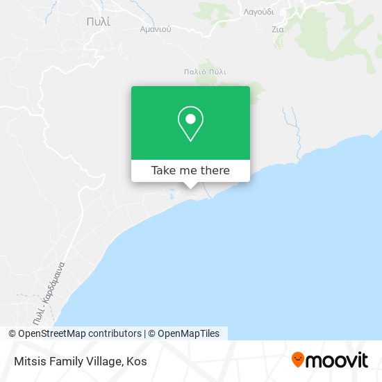 Mitsis Family Village map