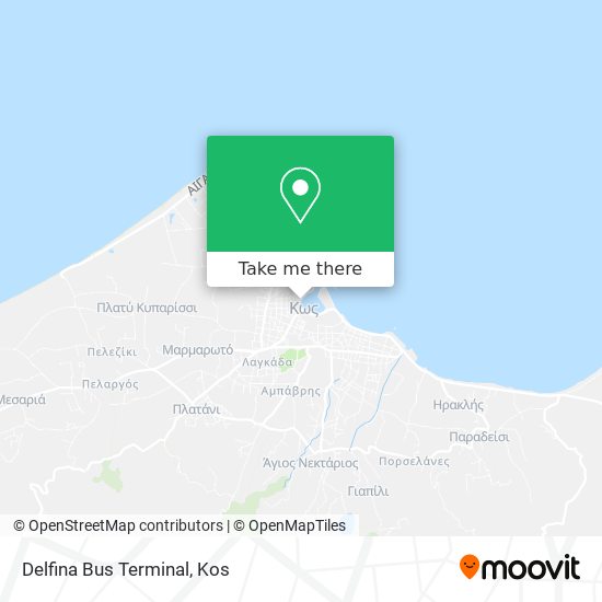 Delfina Bus Terminal map