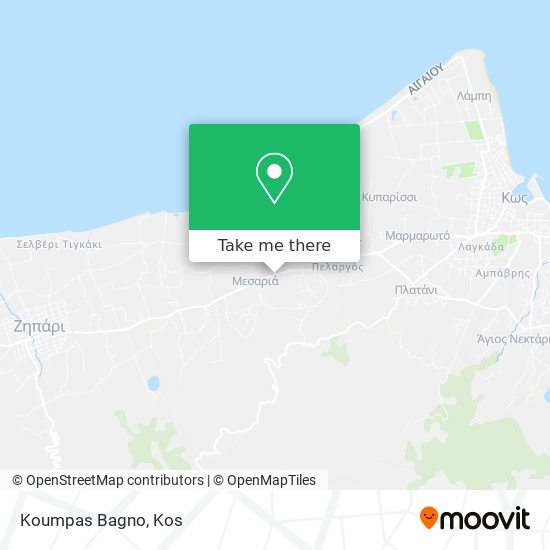 Koumpas Bagno map