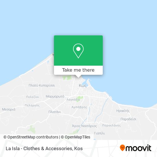 La Isla - Clothes & Accessories map