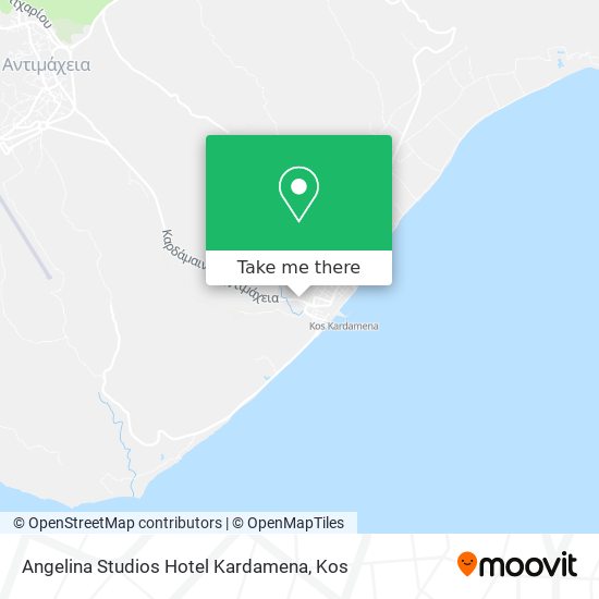Angelina Studios Hotel Kardamena map