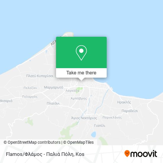 Flamos/Φλάμος - Παλιά Πόλη map