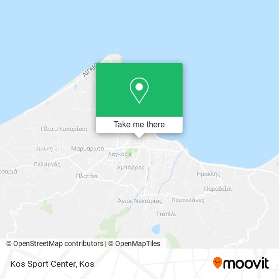 Kos Sport Center map