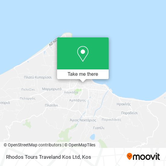 Rhodos Tours Traveland Kos Ltd map