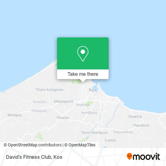 David's Fitness Club map