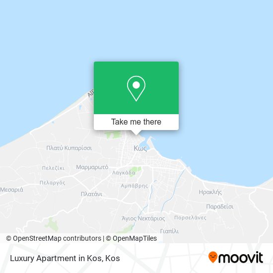 Luxury Apartment in Kos map