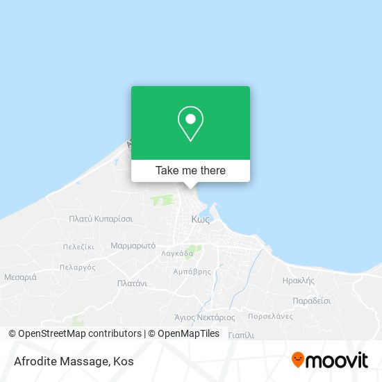 Afrodite Massage map