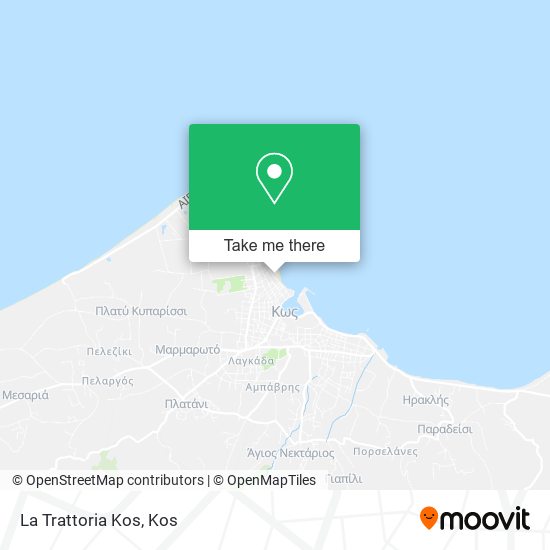La Trattoria Kos map