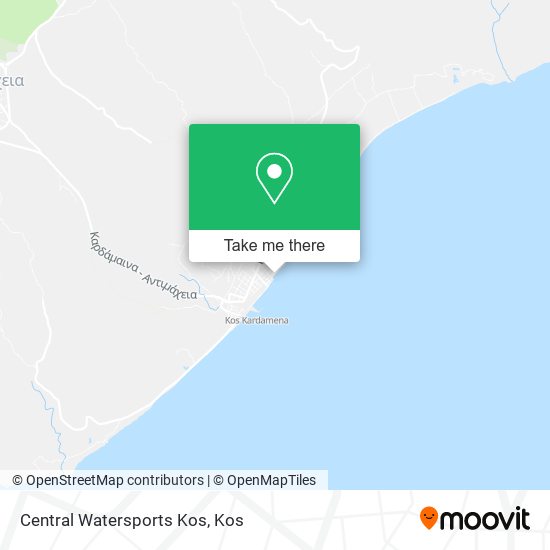 Central Watersports Kos map