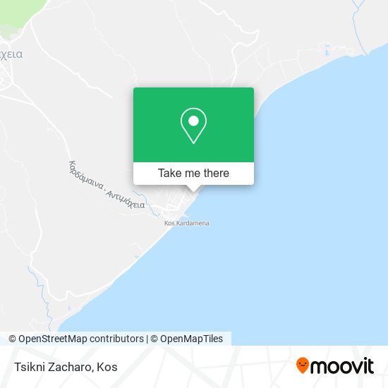 Tsikni Zacharo map