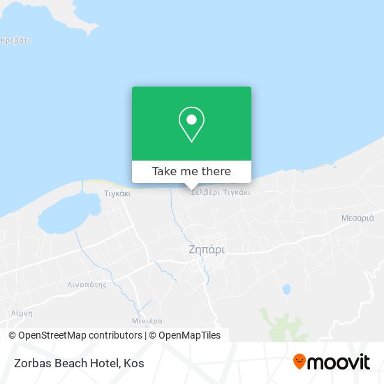 Zorbas Beach Hotel map