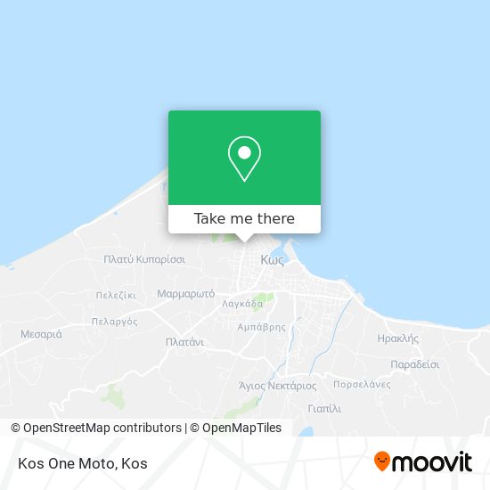 Kos One Moto map