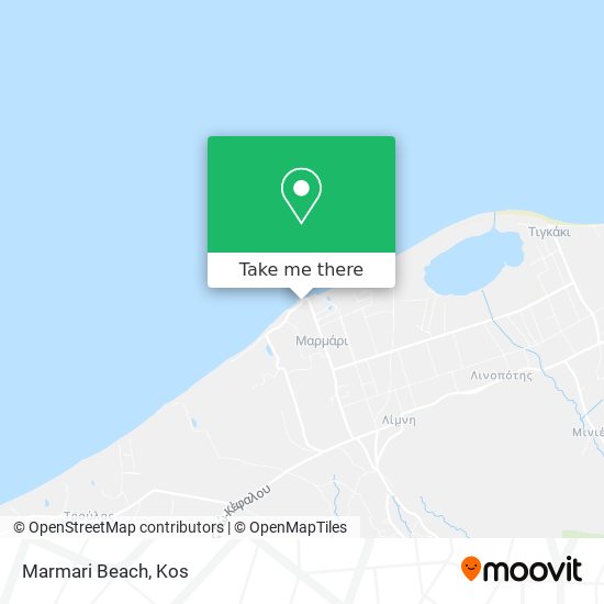 Marmari Beach map